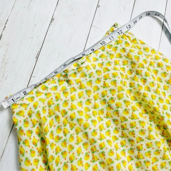 Forever 21 Exclusive Lemon\Orange Print‎ Skater Skirt Size XS - Picture 4 of 7